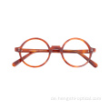 Großhandel leichte Modesrunde -Acetatrahmen optische Brille